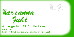 marianna fuhl business card